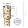 thumbnail image 3 of 1pc Thanksgiving Day 40oz Tumbler with Straw & Handle - Insulated Stainless Steel Cup | Holiday Gift for Man Women (Christmas, Valentine's, Birthday), 3 of 5