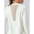 thumbnail image 4 of Top-kevin Women'S Long-Sleeve Sports Top with Mesh Back, Breathable Workout And Yoga Shirt, Suitable for Cycling, Fitness, Yoga, And Running., 4 of 9