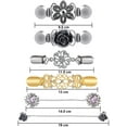 thumbnail image 2 of 6PCS Fit Dress Cinch Clips Set, Scarf Clip, Retro Cardigan Collar Clips, Shirt clip, Dresss Clips Back Cinch, Shawl Clip Sweater Clips, Coat Chain Clips for Women Antique Flowers, 2 of 7