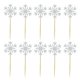 thumbnail image 3 of 20/50 piezas de adornos para tartas con forma de copo de nieve, adornos para cupcakes, para Navidad, baby shower, bodas, fiestas, accesorios de decoración para tartas con purpurina, 3 of 5