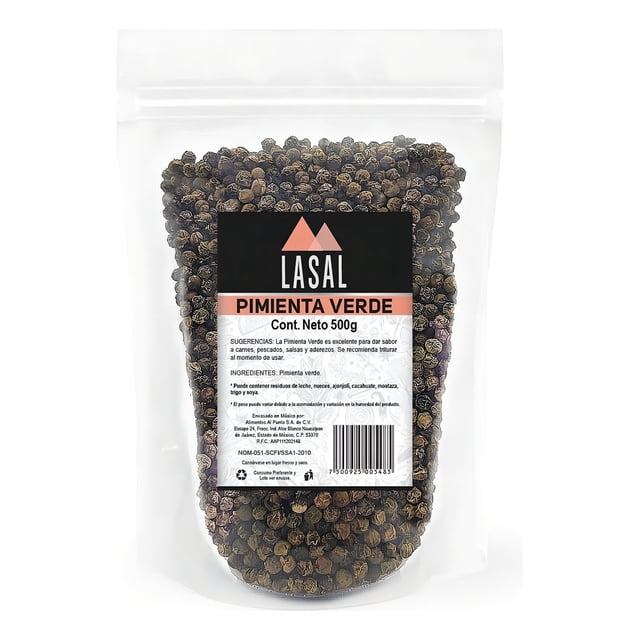 Pimienta Verde 500 Gramos Pouch Resellable