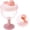 Pink#008, variant on Cute No-Spill Goblet Cup with Lid, Stylish Baby Goblet, Wine Glass Sippy Cup, Leak-Proof Travel Sippy Cups with Easy Measurement Marks for Ages 12 Months (Green)