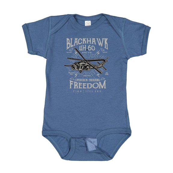 Inktastic Black Hawk Military Boys or Girls Baby Bodysuit