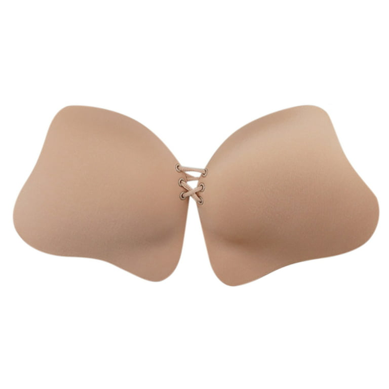 SELONE Adhesive Bras for Women Push Up for Small Breast Sticky Seamless  Invisible Lift Up Silicone for Backless Dresses Breathable Lightly Fashion  Invisible Tape Chest Sticker Lift Waterproof Beige S 
