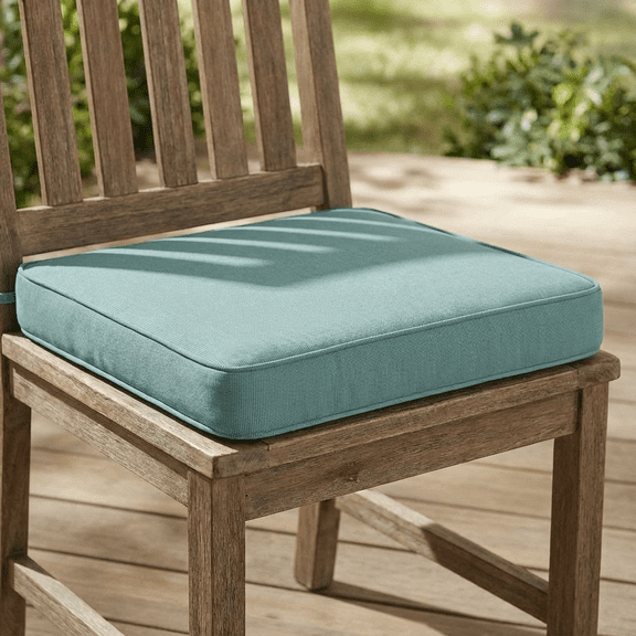Olurrisa 19 inch Outdoor Dining Chair Cushion, Teal