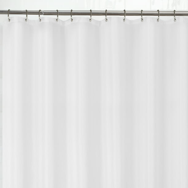 Zenna Home Ultimate Waterproof Striped Fabric Shower Curtain or Liner ...