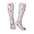 thumbnail image 4 of Balery Lilies Flowers Printed Novelty Socks Men's Women's Crew Socks Sports Socks Knee High Socks Cotton Socks Quirky and Cool Socks, 4 of 9