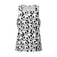 thumbnail image 4 of Fotbe Cute Panda Pattern Men's Quick Dry Workout Tank Top Gym Muscle Tee Fitness Bodybuilding Sleeveless T Shirt Breathable Workout Shirt-Small, 4 of 9