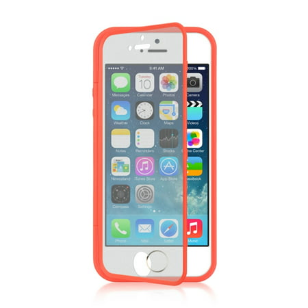 iPhone 5S Case, iPhone SE Case, by Insten Wrap-Up TPU Rubber Skin Gel Case w/Screen Protector For Apple iPhone 5 /