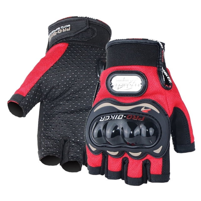 Guantes de seguridad anticaída para montar a caballo, de medio dedo, antideslizantes, resistentes al desgaste, para carreras de motociclismo y ciclismo