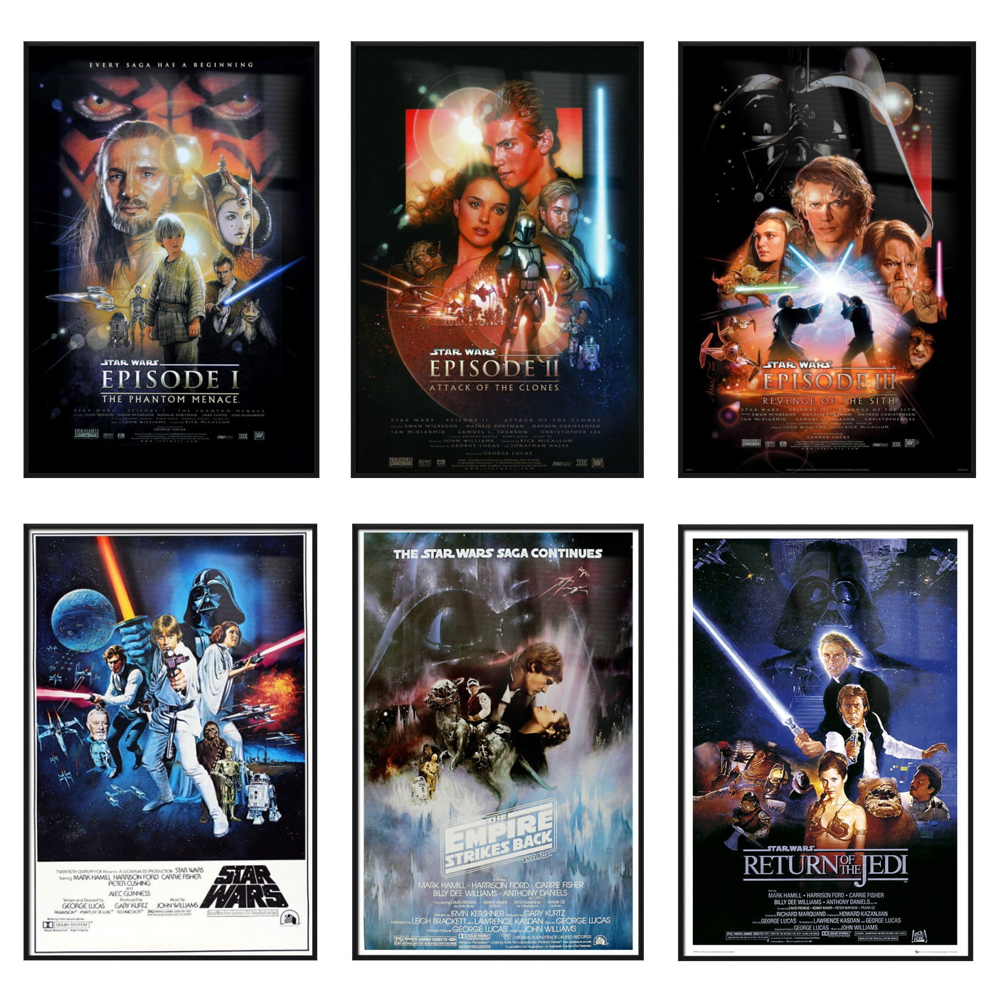STAR WARS Movie Poster Classic Full Size 24x36 Print ~ Vintage Style A 