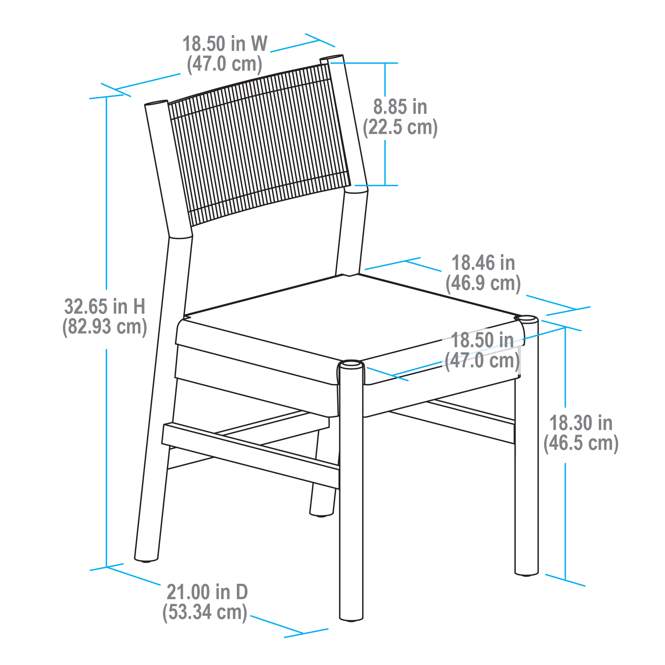 Better Homes & Gardens Lillian Rope Dining Chairs Set of 2, Cream photo 3