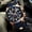 Rose Gold Blue, variant on Men's Watch Fashion Tonneau Wrist Watches (Chronograph/Waterproof/Luminous/Calendar) Silicon Strap Quartz Watch for Men