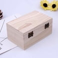 thumbnail image 4 of Portable Multifunction Case with Lid Wooden Jewellery Storage Container for Home Supply, 4 of 8