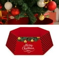 thumbnail image 3 of Diconna Christmas Tree Skirt Santa Claus Letter Print Decorative Apron, 3 of 6