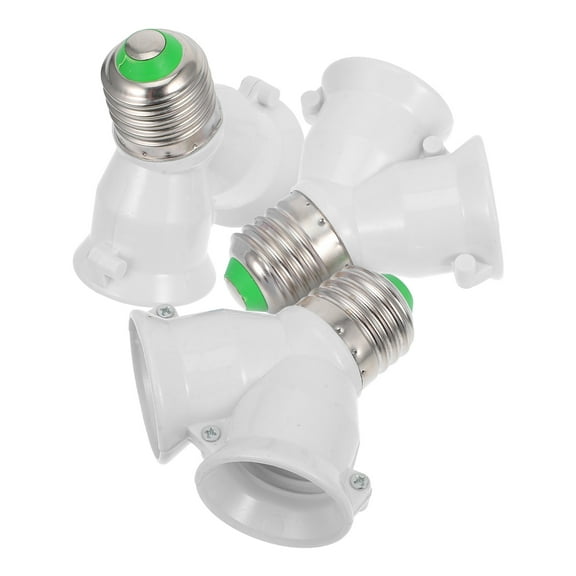 3 Pcs E27 to 2 E27 Lamp Socket Splitter Bulb Holder Socket Y Shape Splitter