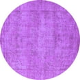 thumbnail image 1 of Ahgly Company Indoor Round Oriental Purple Industrial Area Rugs, 8' Round, 1 of 4