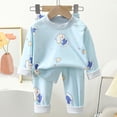 thumbnail image 2 of Pajamas Set for Girls Boys Girls Pajamas Toddler Pjs Set Kids Sleepwear 2 Piece Child Clothes Back-To-School Pajamas & Dailywear Set 1T 2T 3T 4T 5T 6T Set 18-24 Months, 2 of 4
