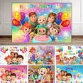thumbnail image 2 of Globo colorido de dibujos animados para niños y niñas, decoración personalizada para fiesta de cumpleaños, Fondo para estudio fotográfico, 2 of 5