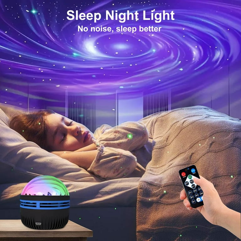 Maxrock, Galaxy Projector, Black Hole with Remote Control, Night