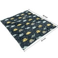 thumbnail image 2 of DarkBlue Cartoon Dinosaurs Yellow Triangles Pattern Blanket,Comfortable Soft Lamb Wool Throw Blanket,All Season,Warm Lightweight Blankets for Sofa Bed Couch Living Room Chair,50"x60", 2 of 4