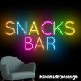 thumbnail image 2 of Handmadetneonsign Snack Bar Neon Sign, Custom Snack Food Wall Art, Text Food Store Wall Decor 039669, 2 of 5