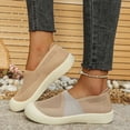 thumbnail image 5 of Orthopedic Shoes for Women, Women Wide Width Breathable Walking Comfortable Slip on Sneakers,Lightweight Sneaker Nurse Shoes Arch Support Sneakers Coffee 7.5, 5 of 7