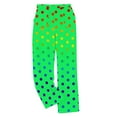 thumbnail image 5 of ClodeEU Women's Polka Dot Printed Elastic Waist Plush Pant,Wide Leg Pants With Side Pockets Green,Womens Plus M, 5 of 6