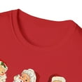 thumbnail image 3 of Retro Cheerful Santa, Gildan Unisex Softstyle T-Shirt, Graphic Tee, S-3XL, 3 of 3