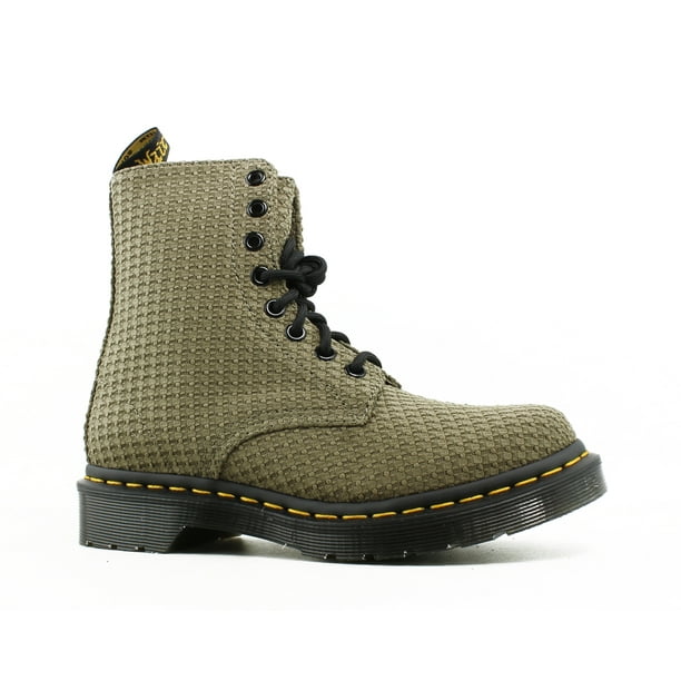 dr martens green canvas boots