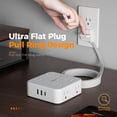 thumbnail image 2 of Protector contra sobretensiones, regleta TESSAN, 8 salidas y 3 puertos USB, 2 of 8