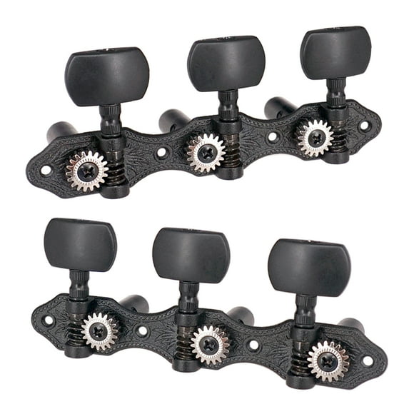 2 Piezas de Cvijas de Afinación de Guitarra, Negro, Gran Regalo para Amantes de Guitarra Sunnimix Botones de cuerdas de guitarra Afinadores