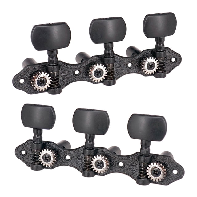 2 Piezas de Cvijas de Afinación de Guitarra, Negro, Gran Regalo para Amantes de Guitarra Sunnimix Botones de cuerdas de guitarra Afinadores