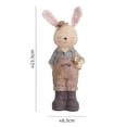 thumbnail image 2 of Cute Rabbit Statue Figurines Animal Sculpture Craft Wedding manual measurement., 2 of 9