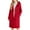 Red, variant on Long Pea Coats for Women Winter Single Wool Blend Peacoat Red S