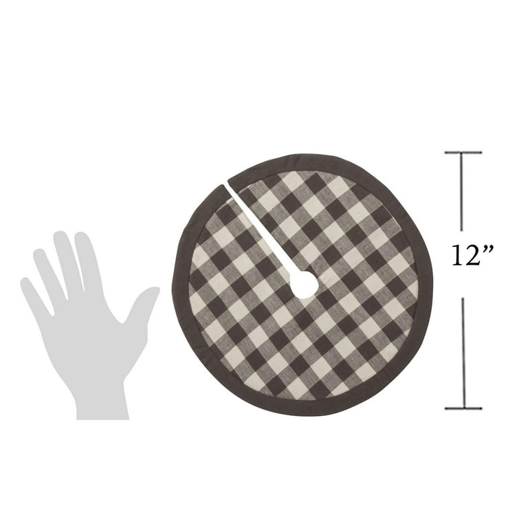 Small BUFFALO CHECK Christmas Tree Skirt 12