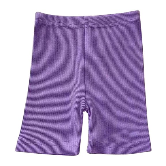 IFNWSV Boys Summer Shorts Candy Colored Baby Five Quarter Pants Purple 18-24 Months