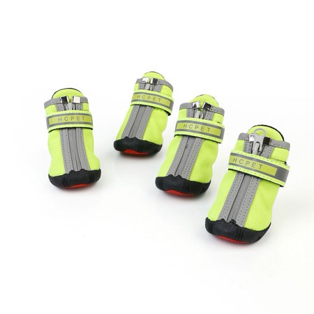 

Promotion Clearance 4Pcs Set Pet Dog Shoes Non Slip Sports Mountain Wearable Boots Waterproof Dog Rain Boots forSmall Medium Large Dog Sneakers Green 5