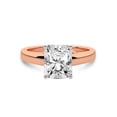 thumbnail image 4 of IGI Certified 4 Carat Radiant Shape Lab Grown Diamond Engagement Ring | 14K Rose Gold | Allen Flat Band Solitaire Lab Diamond Ring | FG-VS1-VS2 Quality Friendly Diamonds, 4 of 6