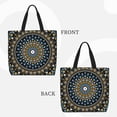 thumbnail image 3 of Vsdgher Dot Mandala print Tote Bag for Women Shoulder Bag with Zipper Large Shoulder Bag Handle Handbag Portable Washable for Travel, Work, 3 of 8