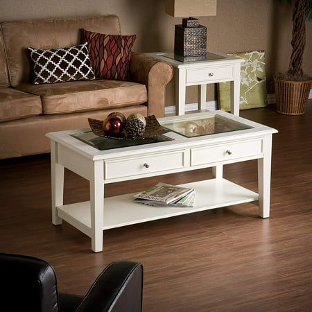 Southern Enterprises Panorama Tail Table Finish White Material Hardwood Size 42 W X 22 L 20 H Com Southern Enterprises Panorama Tail, Shadow Box Coffee Table Ideas