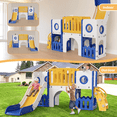 thumbnail image 3 of Pirecart 9 in 1 Toddler Slide, Kid Playset for Indoor Outdoor Playground with Storage Space, Tunnel for Boys and Girls, 3 of 8