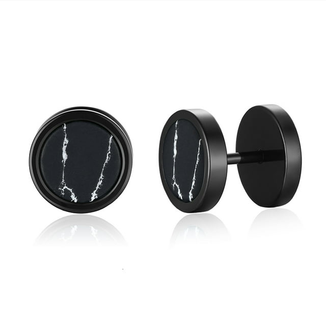 Boucles d'Oreilles Clous pour Hommes Usage Quotidien Rue Bijoux Acier Inoxydable Petit Accessoire d'Oreille