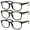 Blue, variant on 3 Pairs Mens Unisex Blue Light Blocking Reading Glasses Anti Blue Light Readers