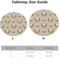 thumbnail image 4 of muroi Round Tablecloth Highland Cow and Flowers Round Fitted Tablecloth with Elastic Edge, Waterproof Oil Proof Table Cloth Wipe Clean Table Cover for Indoor and Outdoor Fits Small, 4 of 6