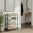 thumbnail image 6 of VWRXBZ Shoe Rack, Shoe Rack Shoe Rack Storage Organizer with 4 Tiers Metal Shelves for Bedroom Closet Entry Dorm Room Household Essentials, 6 of 6