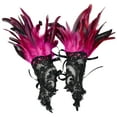 thumbnail image 2 of WHEANG Women's Gloves Lace Decor Single Gloves with Chain Carnival Party Costume Accessories Masquerade Show Decorative Gloves for Women Men Snug & Flexible Fit Lace Gloves Hot Pink One Size, 2 of 4