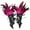Hot Pink, variant on Womens Gloves Feather Decorative Carnival Party Accessories Masquerade Show Winter Gloves