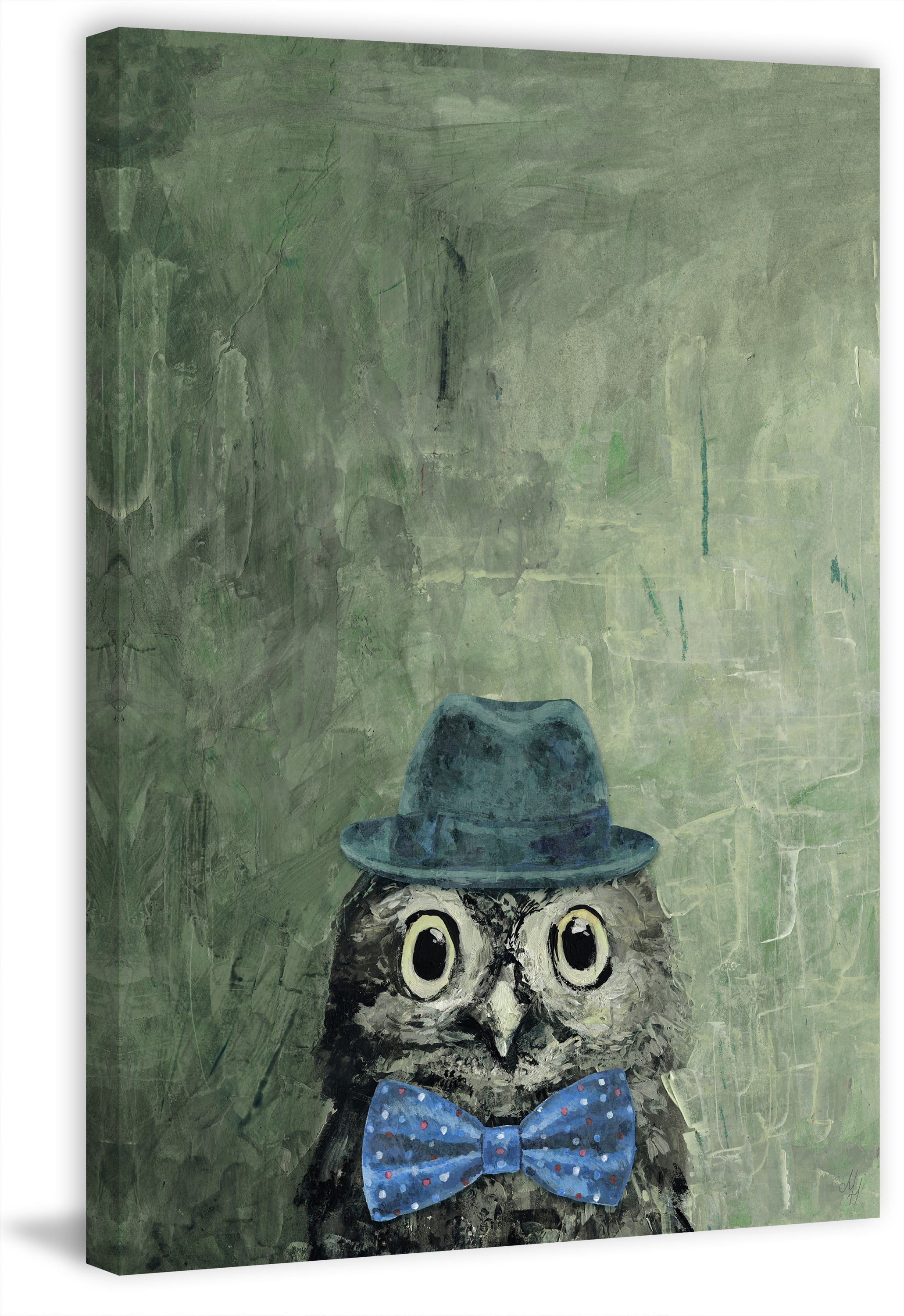 Marmont Hill Mister Owly Canvas Wall Art