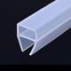 thumbnail image 2 of Tira de sellado para puerta de baño, mampara de ducha, sello para hueco de ventana, parte inferior de vidrio de goma plana curvada, clima sin marco, 1m en forma de U, 2 of 4